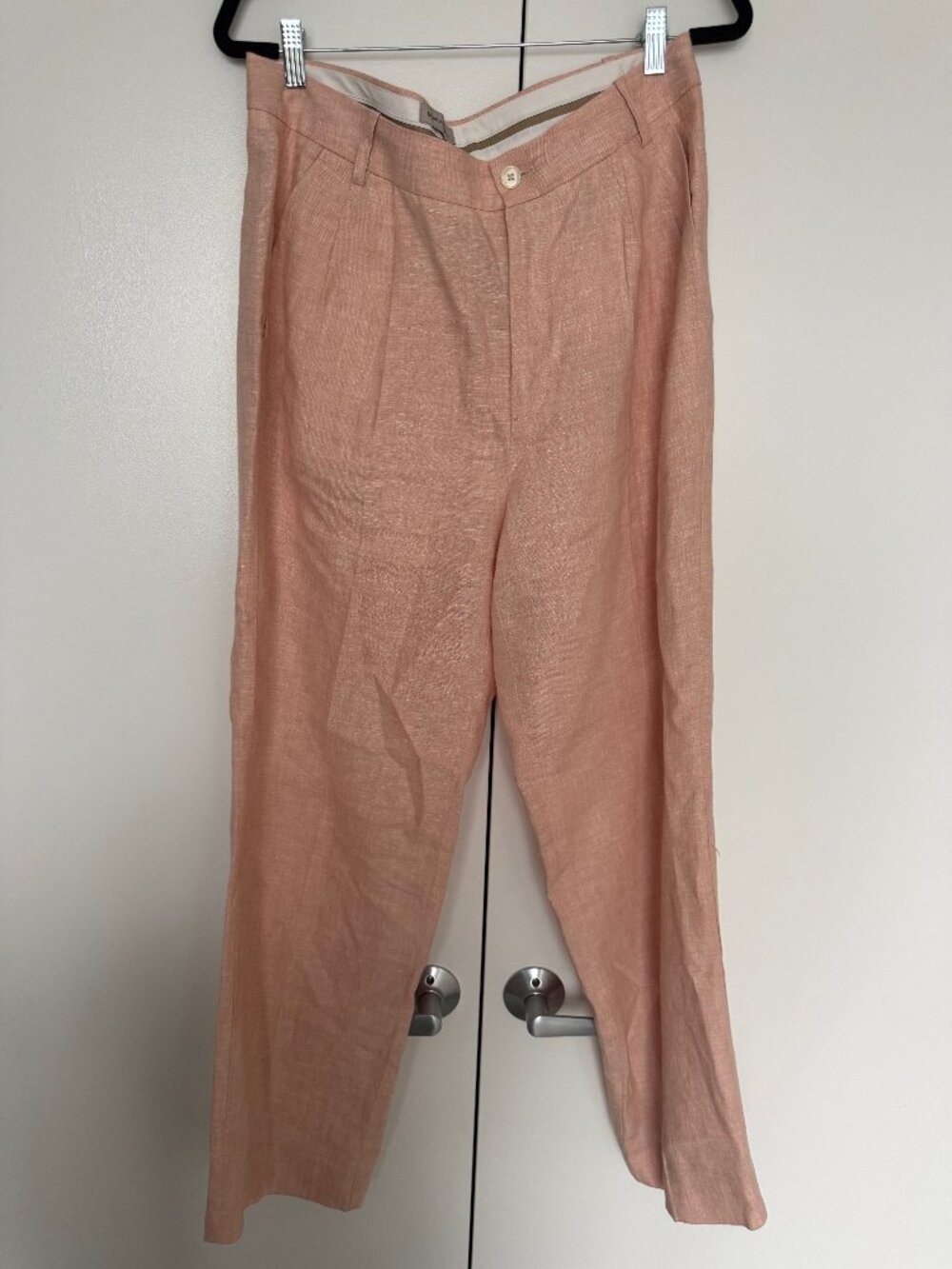 Banana Republican 100% Linen Pink Suit Pants Size 12